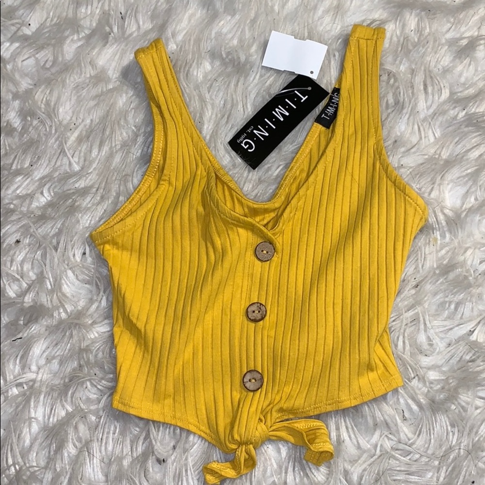 Yellow Crop Top